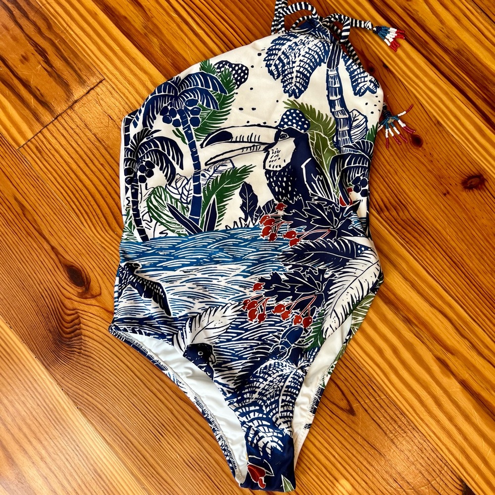 Farm Rio Graphic Rio one piece swimsuit, Farm Rio - Picture 8 of 9